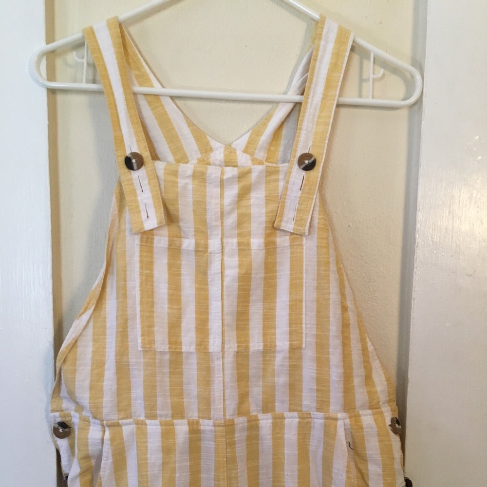 Yellow Pinstripe Urban Outfitters Overalls!!